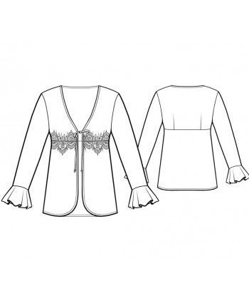 Custom-Fit Sewing Patterns - Empire Waist Robe