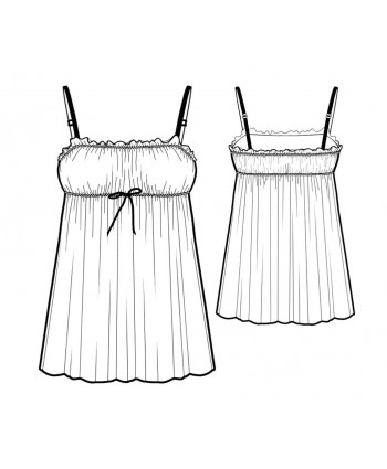 Custom-Fit Sewing Patterns - Ruched Front Chemise