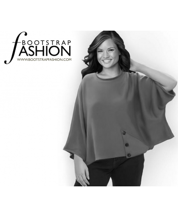 Custom-Fit Sewing Patterns - Batwing Knit Top
