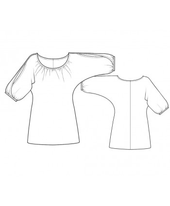Custom-Fit Sewing Patterns - Trapeze Top With Split Sleeves