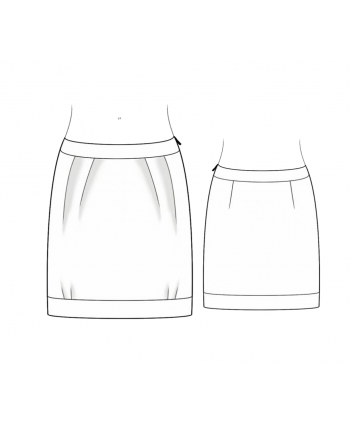 Custom-Fit Sewing Patterns - Pleated Skirt With A Band