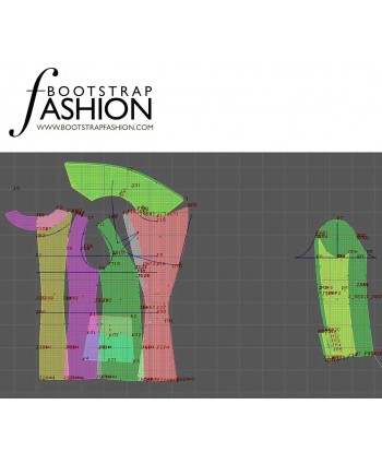 Custom-Fit Sewing Patterns - Short Drum Major-Style Jacket