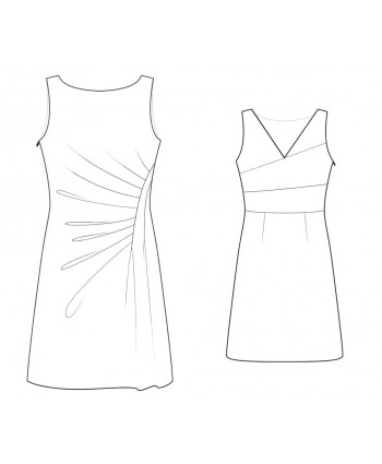 Custom-Fit Sewing Patterns - Boat-Neck Shift with Draping