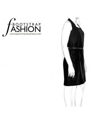 Custom-Fit Sewing Patterns - Fitted Halter Dress