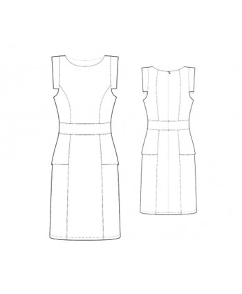 Custom-Fit Sewing Patterns - Structured Sleeveless Dress