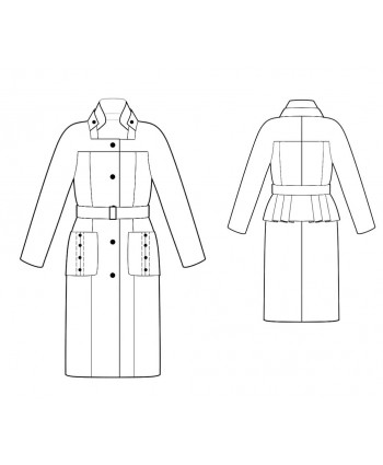 Custom-Fit Sewing Patterns - Military Style Fitted Coat