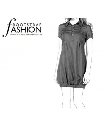 Custom-Fit Sewing Patterns - Shirt Bloomer Dress