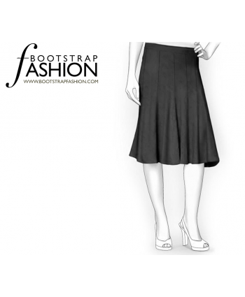 Custom-Fit Sewing Patterns - 8 Gore Skirt
