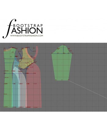 Custom-Fit Sewing Patterns - Fitted V-Neck Dress