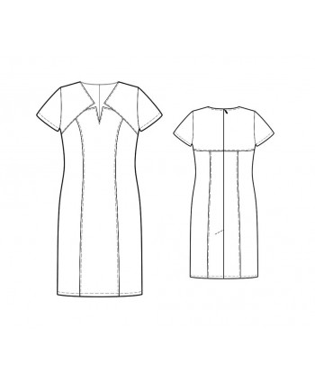 Custom-Fit Sewing Patterns - Princess Star-Necked Dress