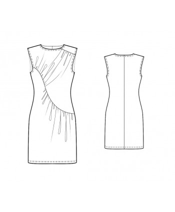 Custom-Fit Sewing Patterns - Draped Knit Dress