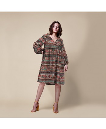 Boho Nap Dress, Custom Fit Sewing Pattern