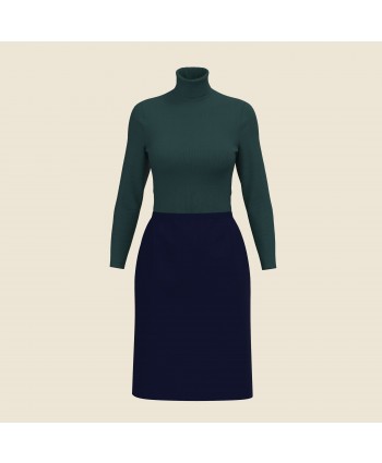 Lumina Office Set — Turtleneck & Skirt Sewing Pattern