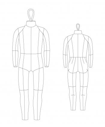 Custom-Fit Youth Boys (Ages 7-16) DIY Full-Body Dress Form Sewing Pattern with Step-by-Step Photo Instructions