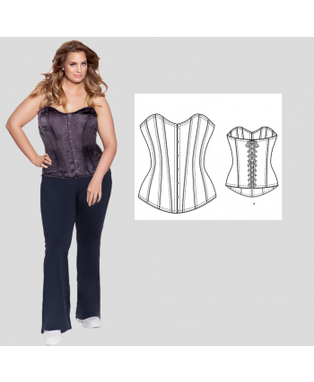 Classic Front Corset Custom-Fit Sewing Pattern, Sewing Instructions
