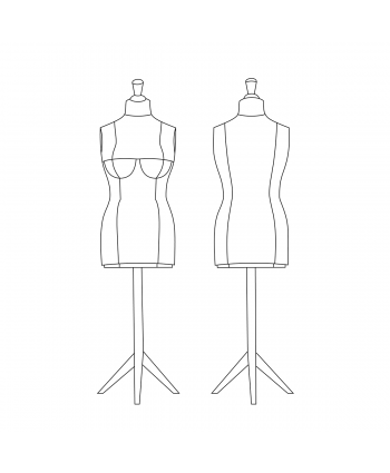 Make Your Small Dress Form Fit You! DIY Dress Form Cover, Made To Measure Sewing Pattern.