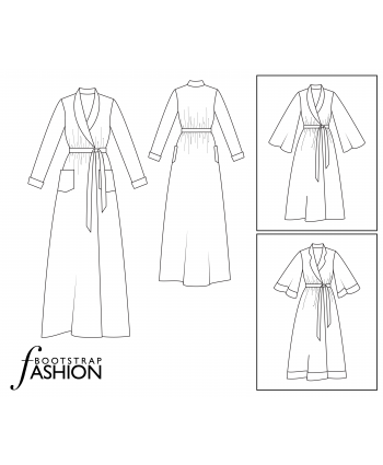 Dressing Robe, Custom Fit Sewing Pattern
