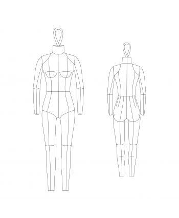 Custom-Fit Youth Girls (Ages 7-16) DIY Full-Body Dress Form Sewing Pattern with Step-by-Step Photo Instructions