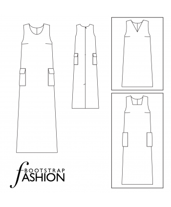 Jumper Dress, Custom Fit Sewing Pattern