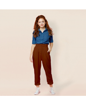 High Waist Trousers Custom Fit Sewing Pattern