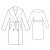 Custom-Fit Sewing Patterns - Shawl Collar Coat with Belt and Pockets