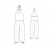 Custom-Fit Sewing Patterns - Halter Neck Jumpsuit