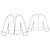 Custom-Fit Sewing Patterns - No-Collar V-Neck Short Jacket