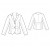 Custom-Fit Sewing Patterns - Long-Sleeved Notched Lapels Jacket