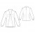 Custom-Fit Sewing Patterns - Long-Sleeved Blouse with Bib