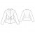 Custom-Fit Sewing Patterns - Peplum Long-Sleeved Jacket