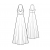 Custom-Fit Sewing Patterns - Plunging Neck Halter Maxi Dress