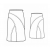 Custom-Fit Sewing Patterns - Wave Knee Length Skirt