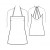 Custom-Fit Sewing Patterns - Deep Back  V-neck Slip