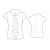 Custom-Fit Sewing Patterns - Capped-Sleeved Blouse with Front Ruffle