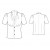 Custom-Fit Sewing Patterns - Short-Sleeved Drape-Neck Button-Down Blouse