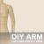 Exclusive DIY Stuffed Dress Form Add-on Arm Made to Measure Sewing Pattern.