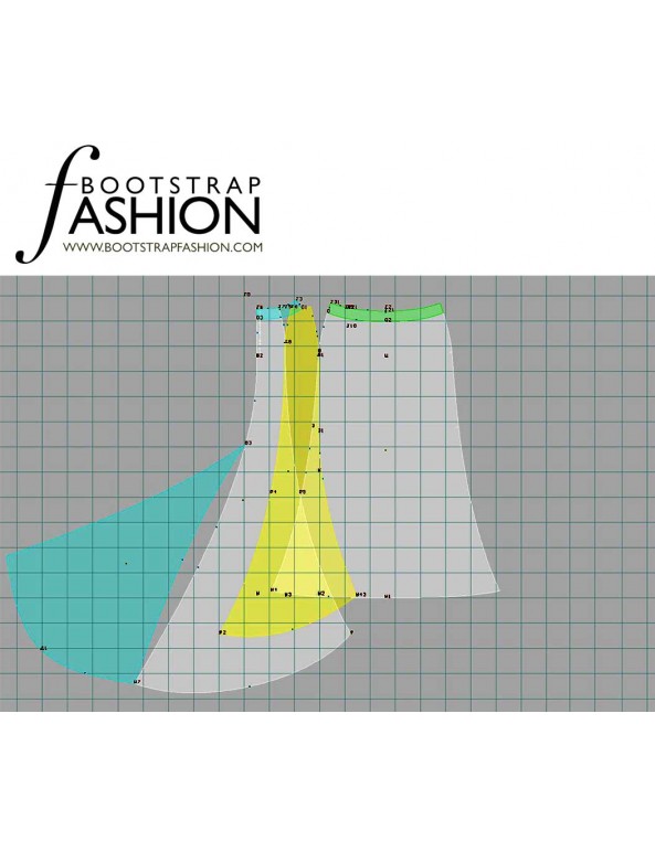 Angie paneled trumpet skirt – free PDF sewing pattern – Tiana's Closet