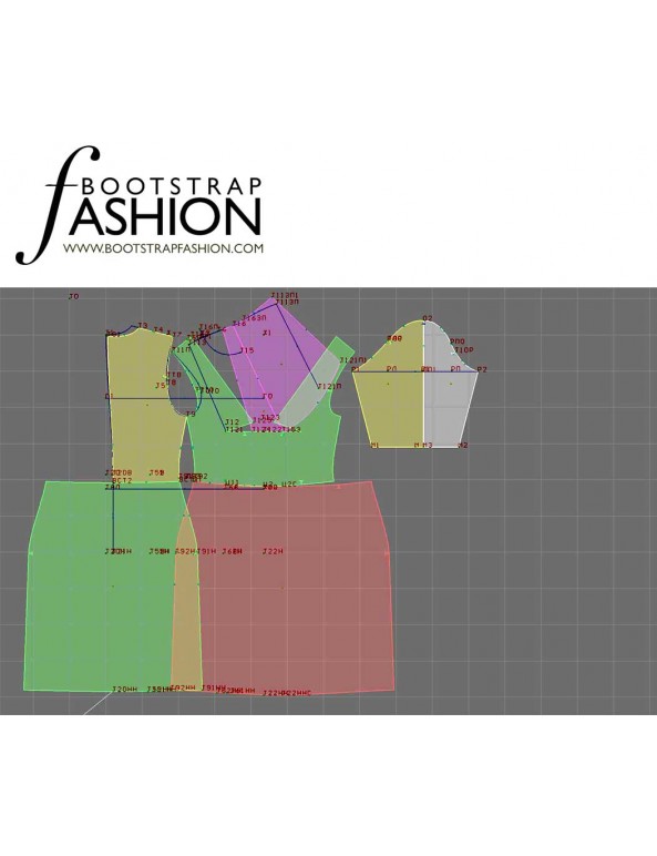 Fashion Designer Sewing Patterns - Draped Neck Knit Dress