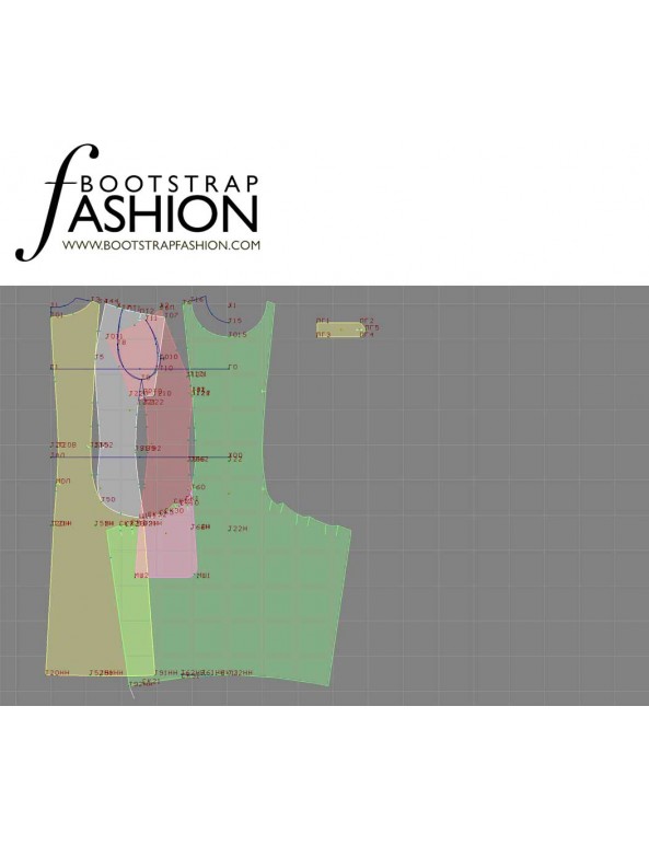 Fashion Designer Sewing Patterns - Capped Sleeve Peekaboo Dress