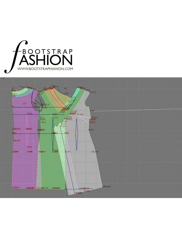 Fashion Designer Sewing Patterns - Draped V-Neck Dress