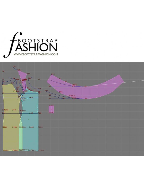 Fashion Designer Sewing Patterns - Draped Off-Shoudler Knit Dress