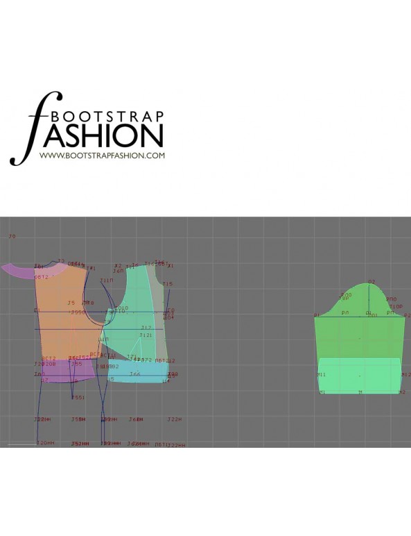 Fashion Designer Sewing Patterns - No-Collar V-Neck Short Jacket