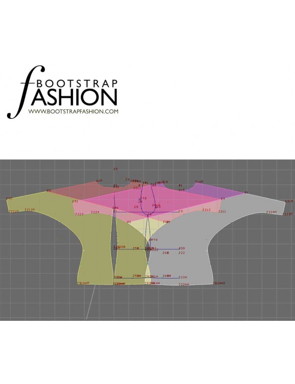 Fashion Designer Sewing Patterns - Dolman-Sleeve Top