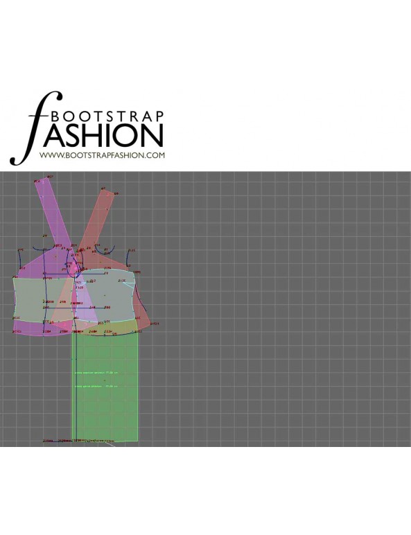 Fashion Designer Sewing Patterns - Asymmetrical Neckline Dropped Shoulder Dress