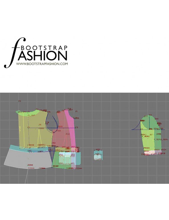 Fashion Designer Sewing Patterns - Collarless Belted Casual Jacket