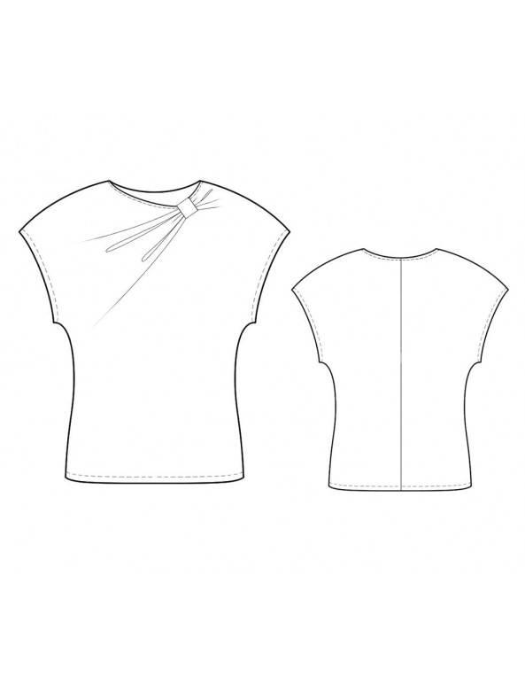Fashion Designer Sewing Patterns - Capped-Sleeved Top