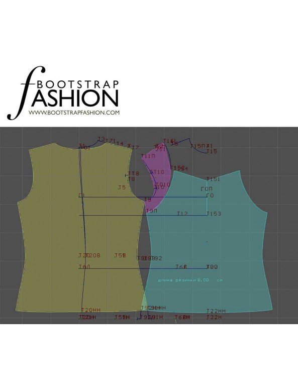 Fashion Designer Sewing Patterns - Sweetheart Knit Tank