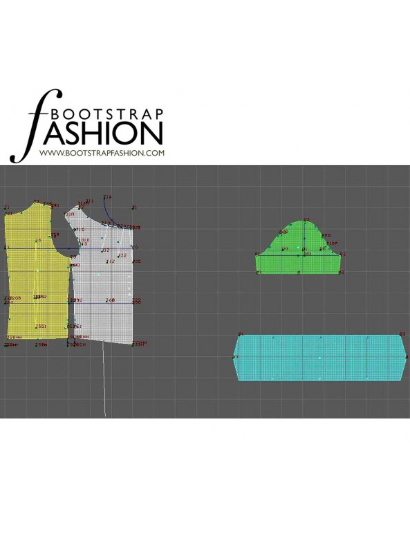 Fashion Designer Sewing Patterns - Portait Neck Top