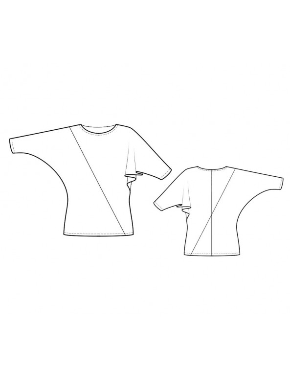 Fashion Designer Sewing Patterns - Dolman Sleeve Top