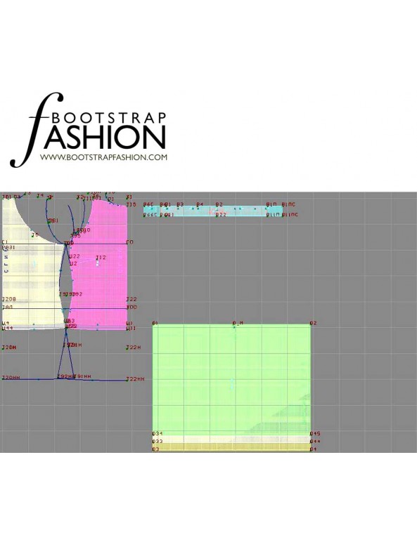 Fashion Designer Sewing Patterns - Drop Waist, Halter Dress